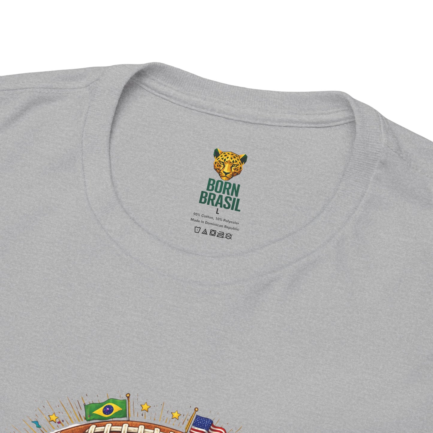 Camiseta Masculina “Together, We Are America” – Orgulho Brasileiro nos EUA | BornBrasil