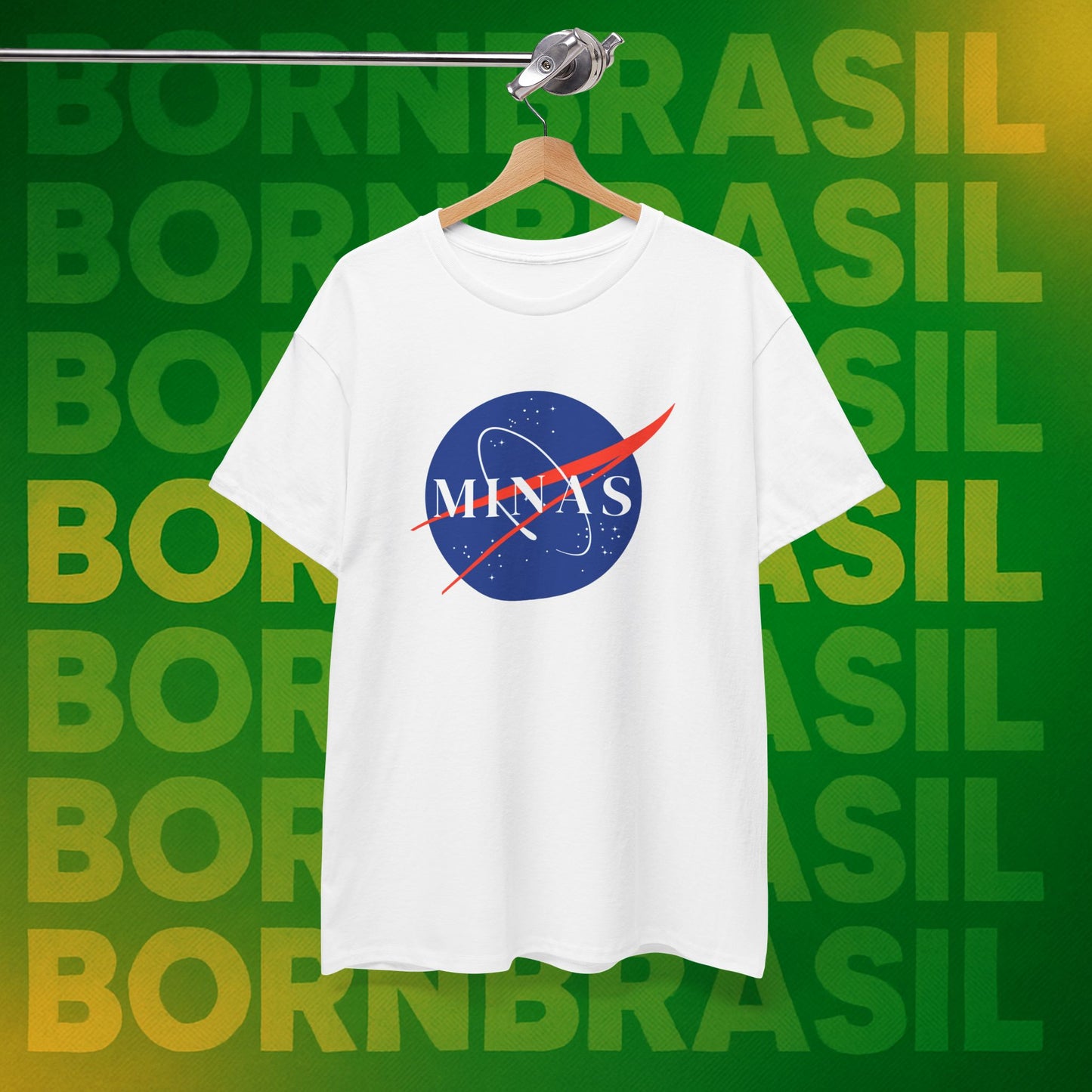 Camiseta Feminina  Minas NASA Parody - Orgulho Mineiro Streetwear