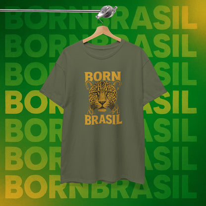 Camiseta Masculina Born Brasil Onça-Pintada Premium