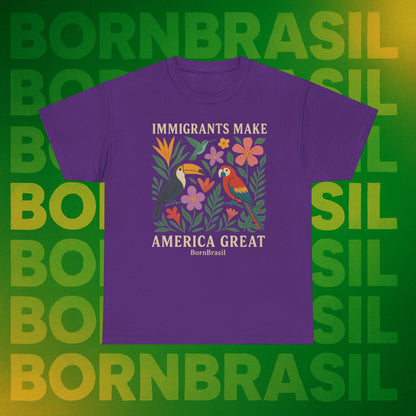 Camiseta Feminina Immigrants Make America Great – Floresta Brasileira | BornBrasil