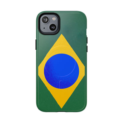 Capa MagSafe iPhone "Bandeira Minimalista" - Case Magnética Premium (iPhone 13 ao 17 Pro Max)