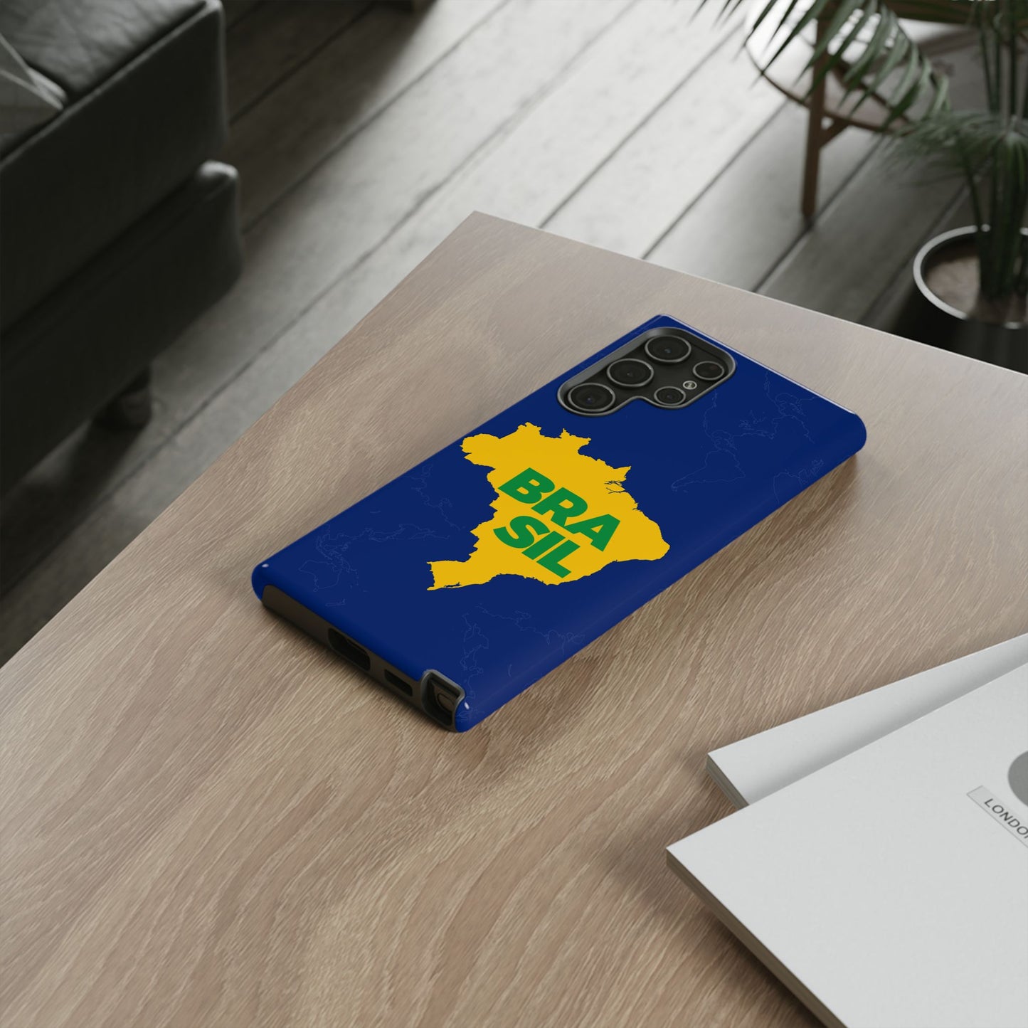 Capinha Samsung Galaxy "BRASIL" Mapa Mundi - Premium de Alta Proteção (S10+ ao S25 Ultra)