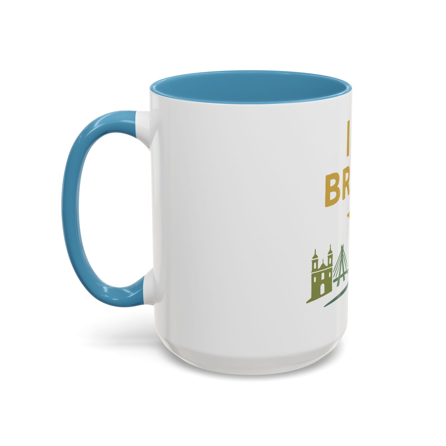 Copy of I  Brasil Accent Coffee Mug - Perfect Gift for Travel Lovers, Home Decor, Coffee Enthusiasts, Brazil Souvenir, Daily Use Mug