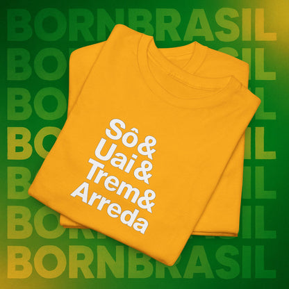Camiseta Sô & Uai & Trem & Arreda Feminina – Cultura Mineira BornBrasil
