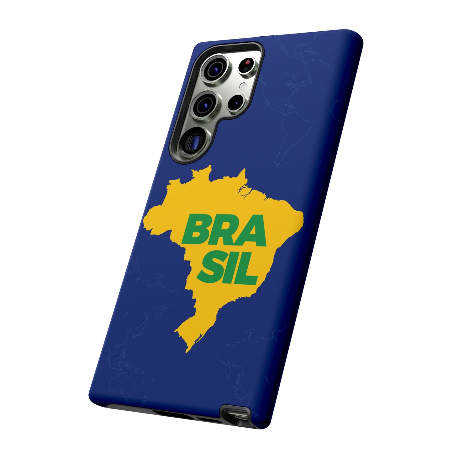Capinha Samsung Galaxy "BRASIL" Mapa Mundi - Premium de Alta Proteção (S10+ ao S25 Ultra)