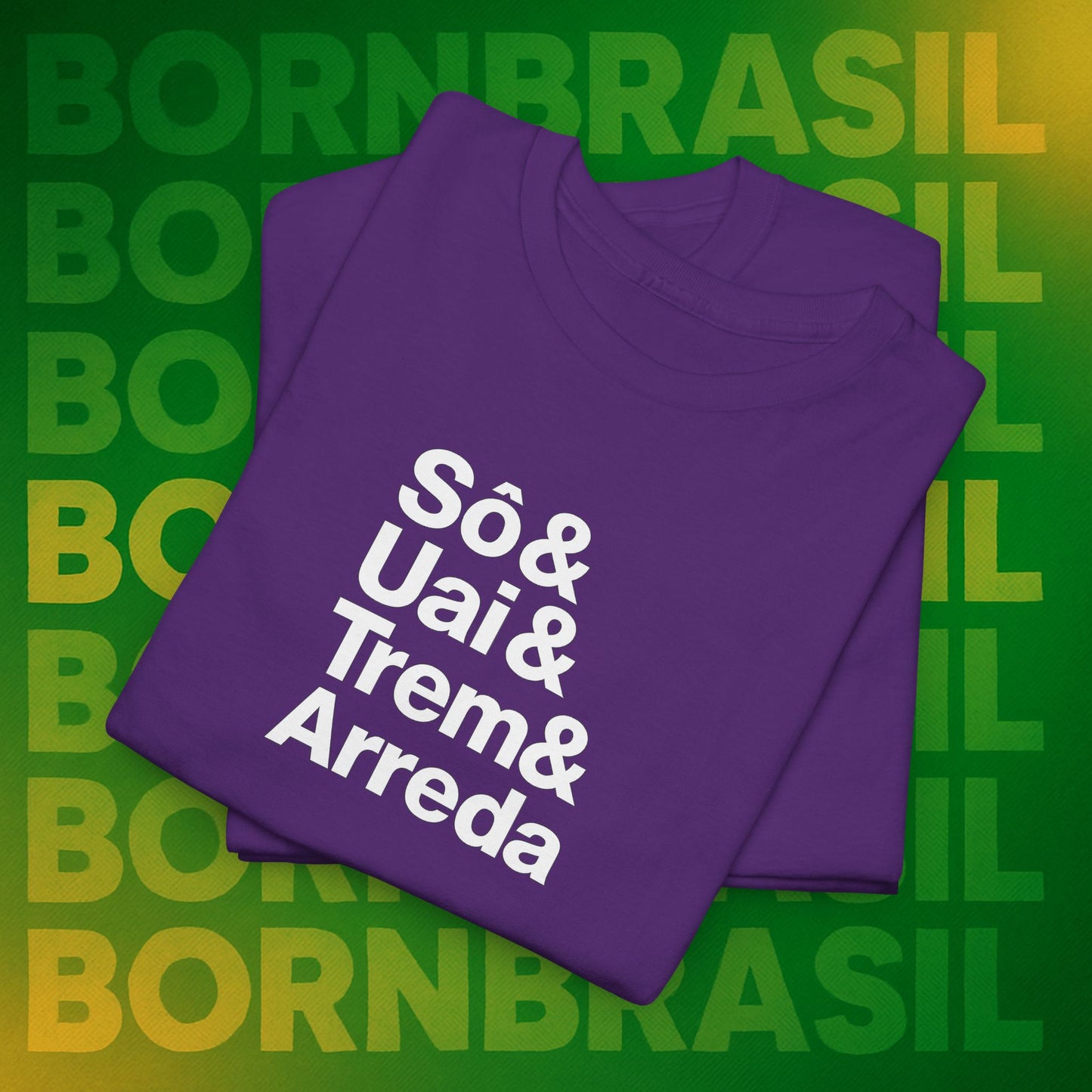 Camiseta Sô & Uai & Trem & Arreda Feminina – Cultura Mineira BornBrasil