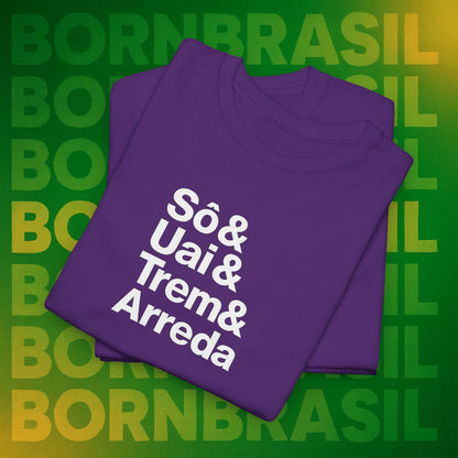 Camiseta Sô & Uai & Trem & Arreda Feminina – Cultura Mineira BornBrasil