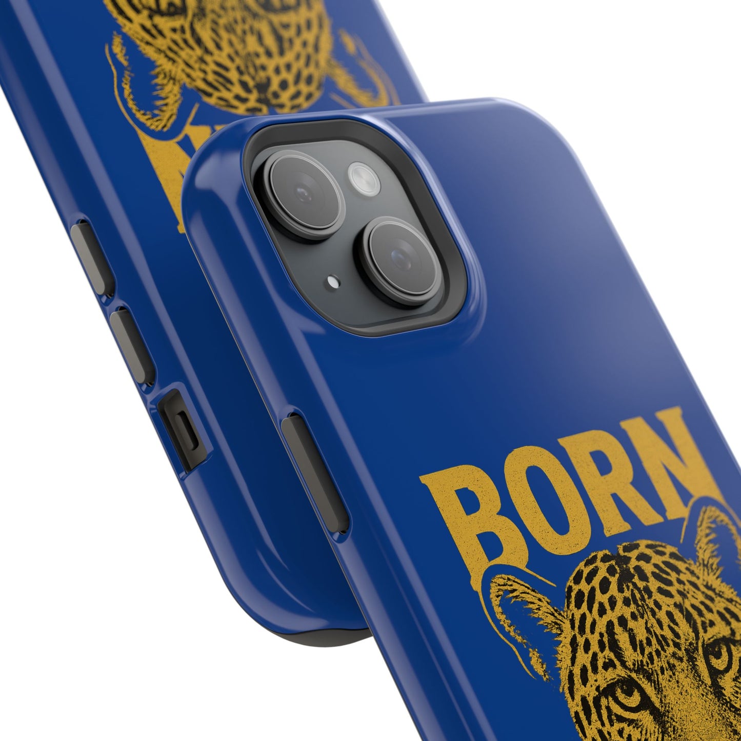 Capinha iPhone Impact-Resistant “Born Brasil Onça” – Proteção Premium do 11 ao 17 Pro Max | BornBrasil