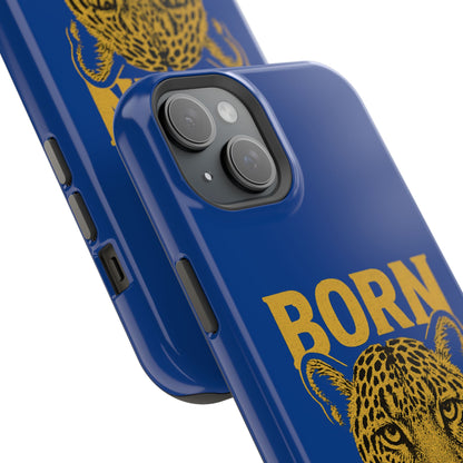 Capinha iPhone Impact-Resistant “Born Brasil Onça” – Proteção Premium do 11 ao 17 Pro Max | BornBrasil