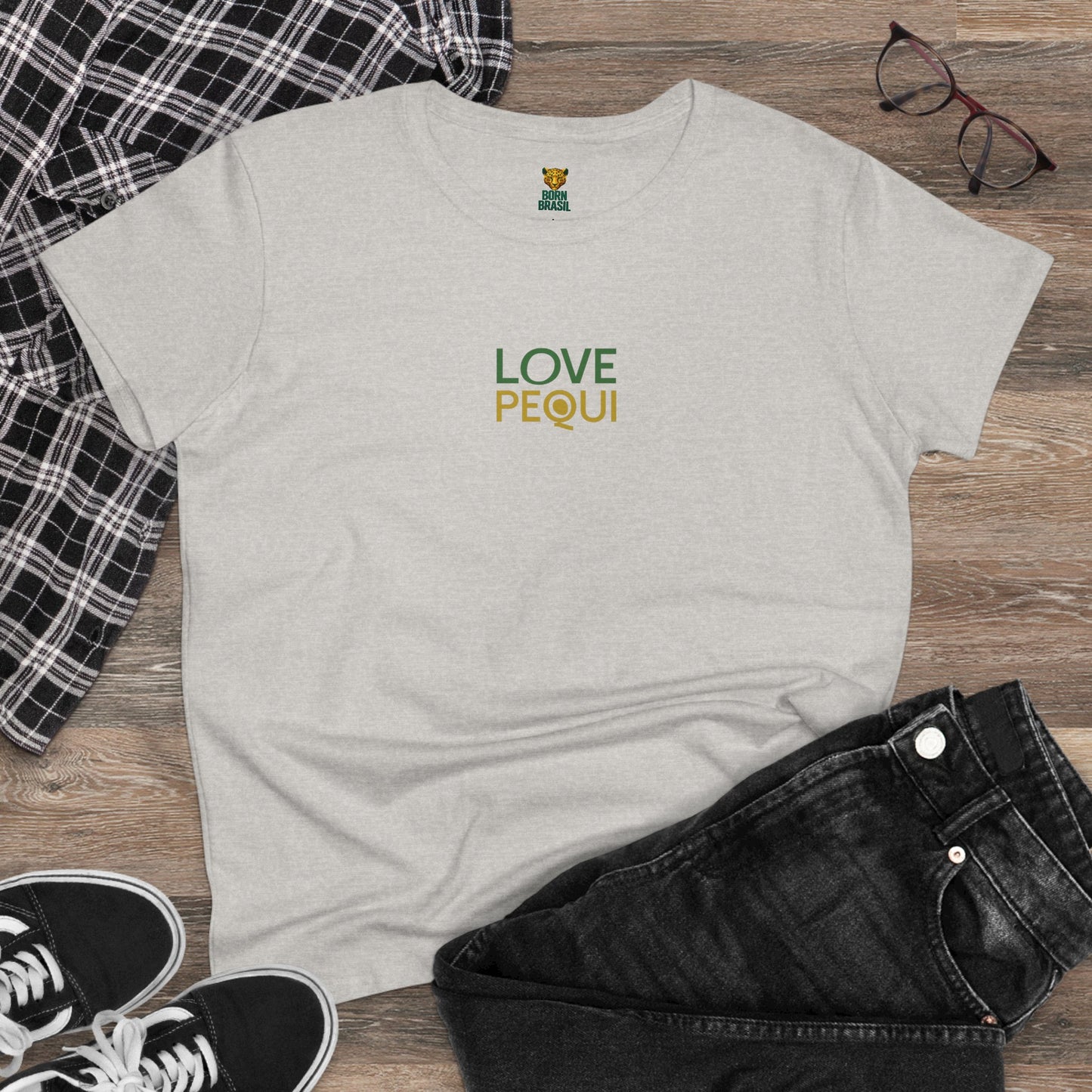 Camiseta Babylook Feminina “Love Pequi” – Orgulho Goiano | BornBrasil
