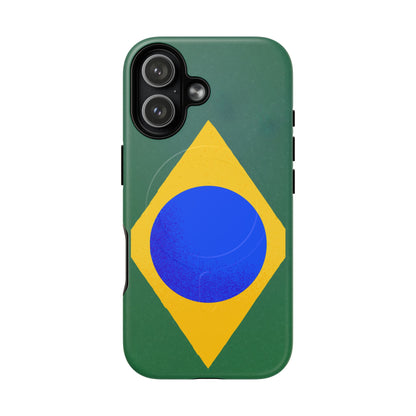 Capa MagSafe iPhone "Bandeira Minimalista" - Case Magnética Premium (iPhone 13 ao 17 Pro Max)