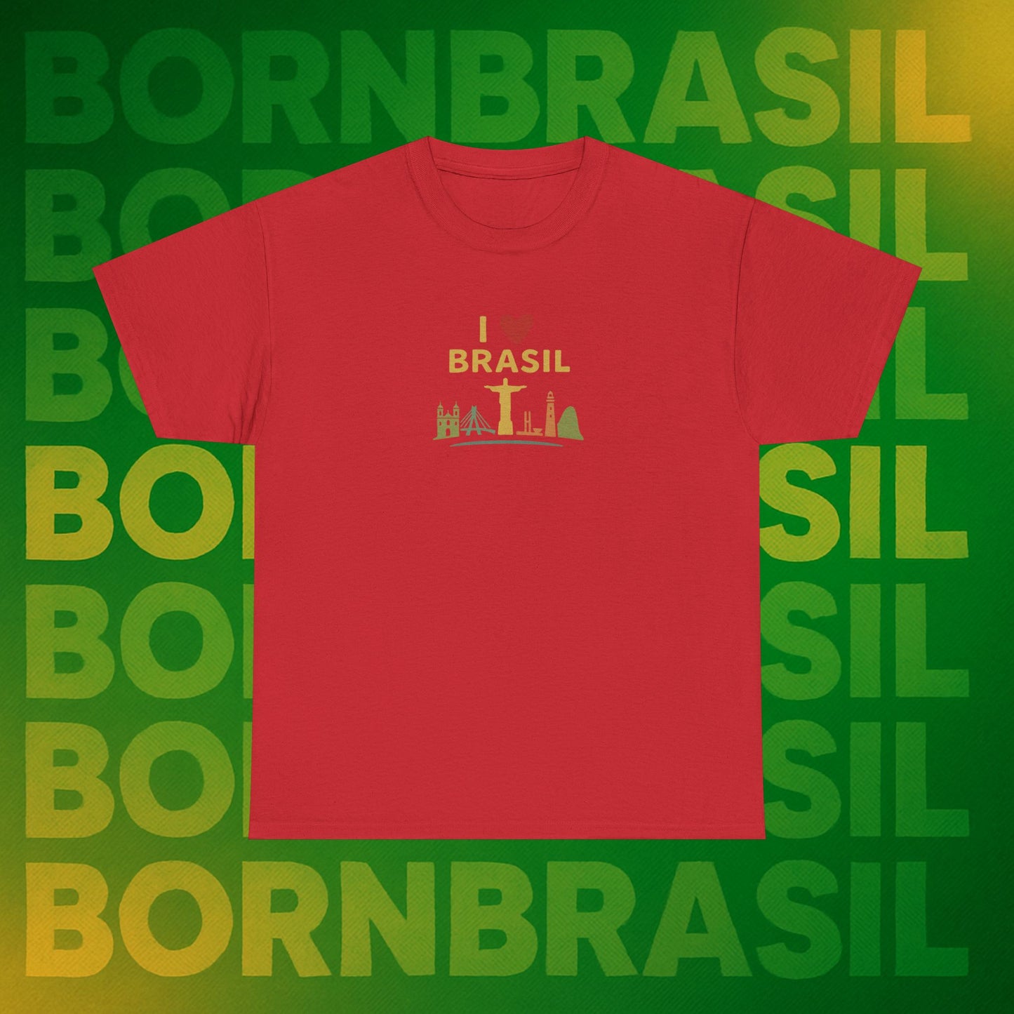 Camiseta I Love Brasil –  BornBrasil Feminina