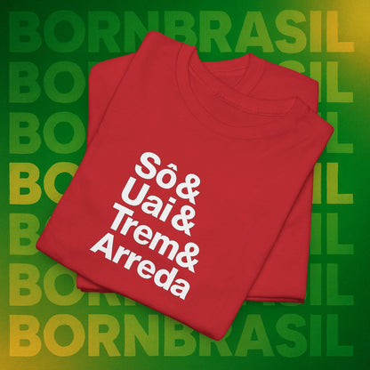 Camiseta Sô & Uai & Trem & Arreda Feminina – Cultura Mineira BornBrasil
