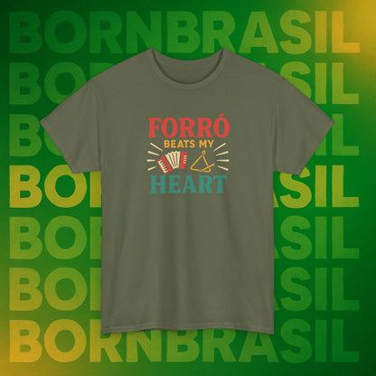 Camiseta Forró Beats My Heart – Cultura Nordestina BornBrasil