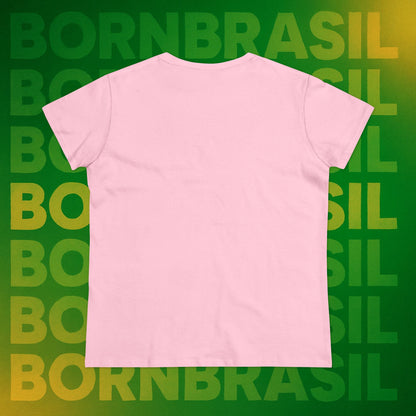 Camiseta Babylook Feminina “Immigrants Engrandecem a America” – Orgulho Imigrante | BornBrasil