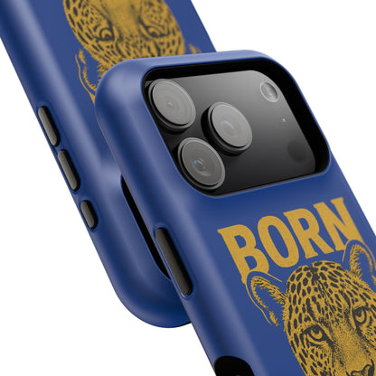 Capinha iPhone Impact-Resistant “Born Brasil Onça” – Proteção Premium do 11 ao 17 Pro Max | BornBrasil