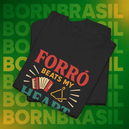 Camiseta Forró Beats My Heart – Cultura Nordestina BornBrasil