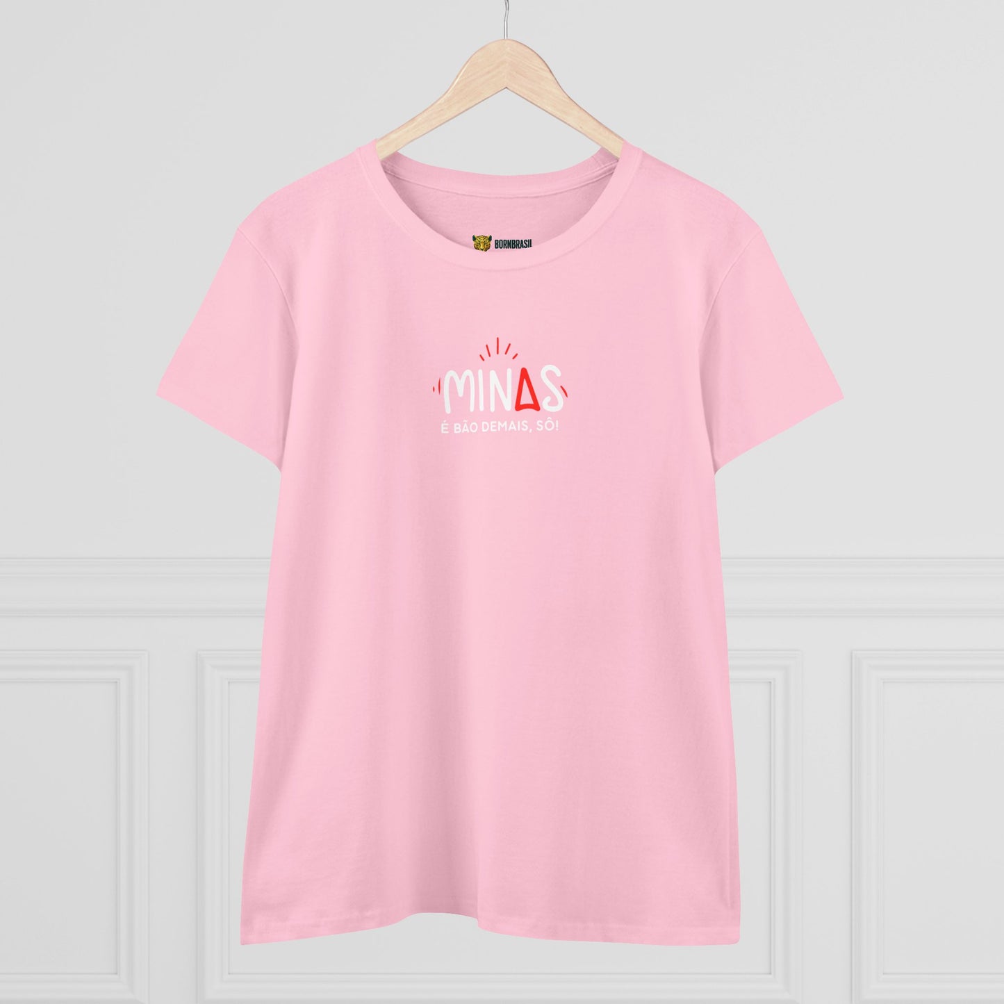 Camiseta Feminina Baby Look Minas é Bão Demais -