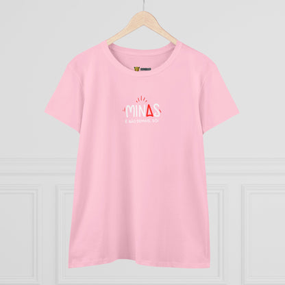 Camiseta Feminina Baby Look Minas é Bão Demais -