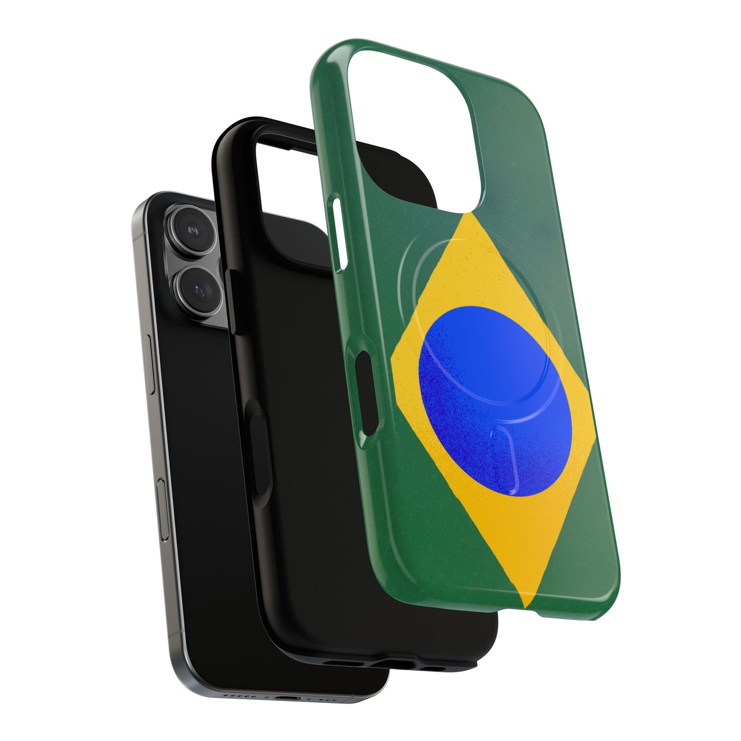 Capa MagSafe iPhone "Bandeira Minimalista" - Case Magnética Premium (iPhone 13 ao 17 Pro Max)