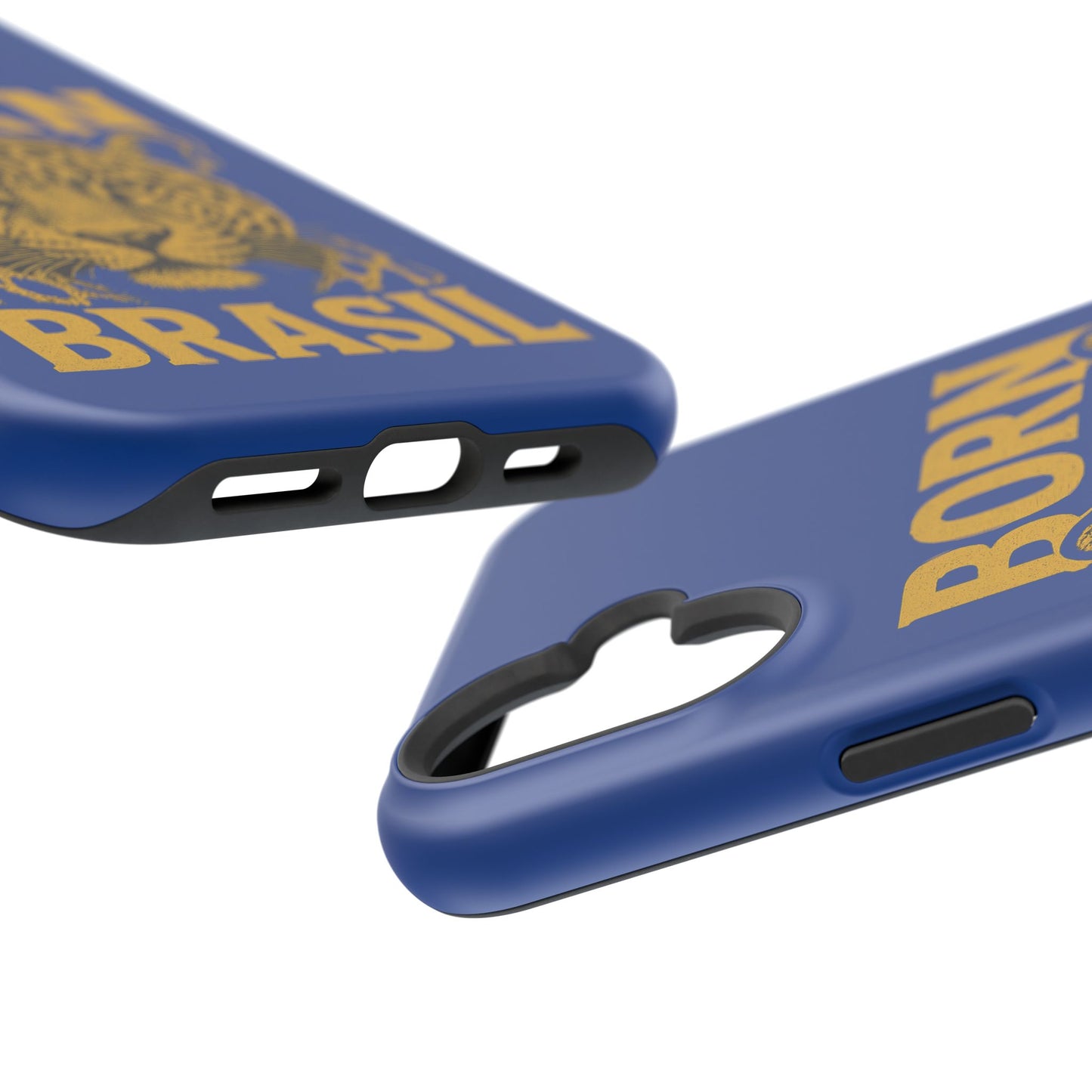 Capinha iPhone Impact-Resistant “Born Brasil Onça” – Proteção Premium do 11 ao 17 Pro Max | BornBrasil