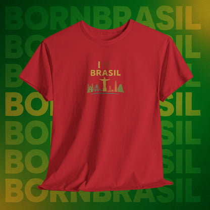 Camiseta I Love Brasil –  BornBrasil Feminina